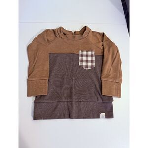 Lulu and Roo Chestnut Two Tone Crew Neck Sweatshirt 12-18 Months